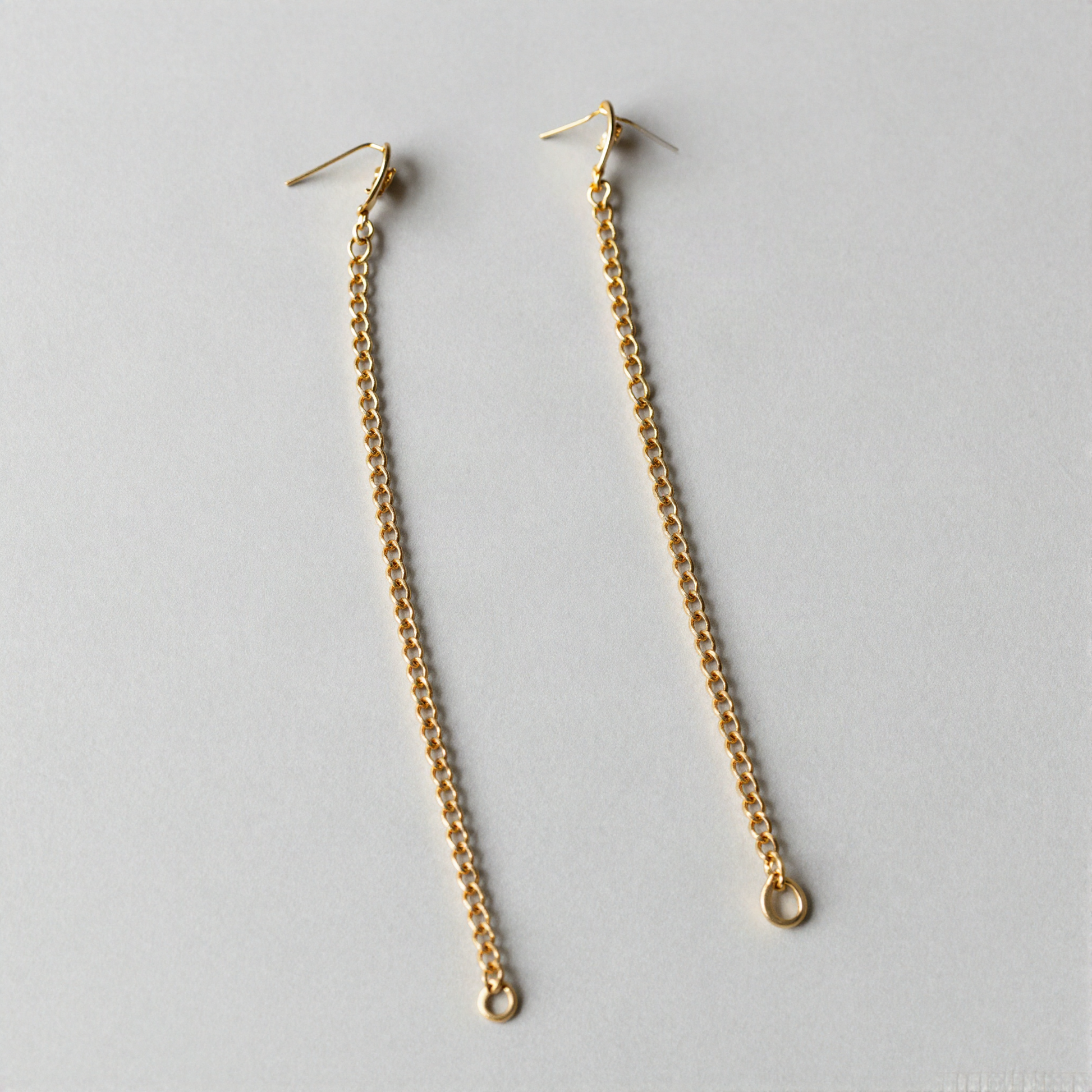 Threader Chain Drop Earrings