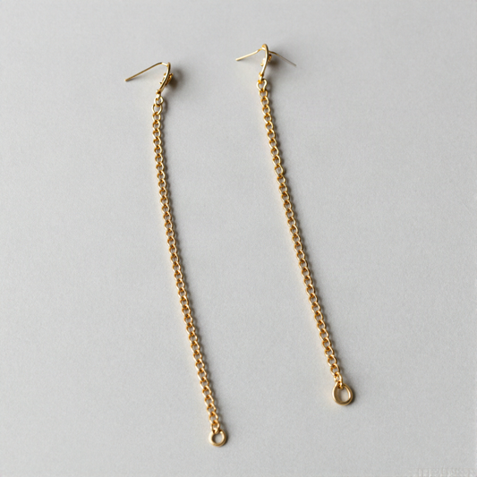 Threader Chain Drop Earrings