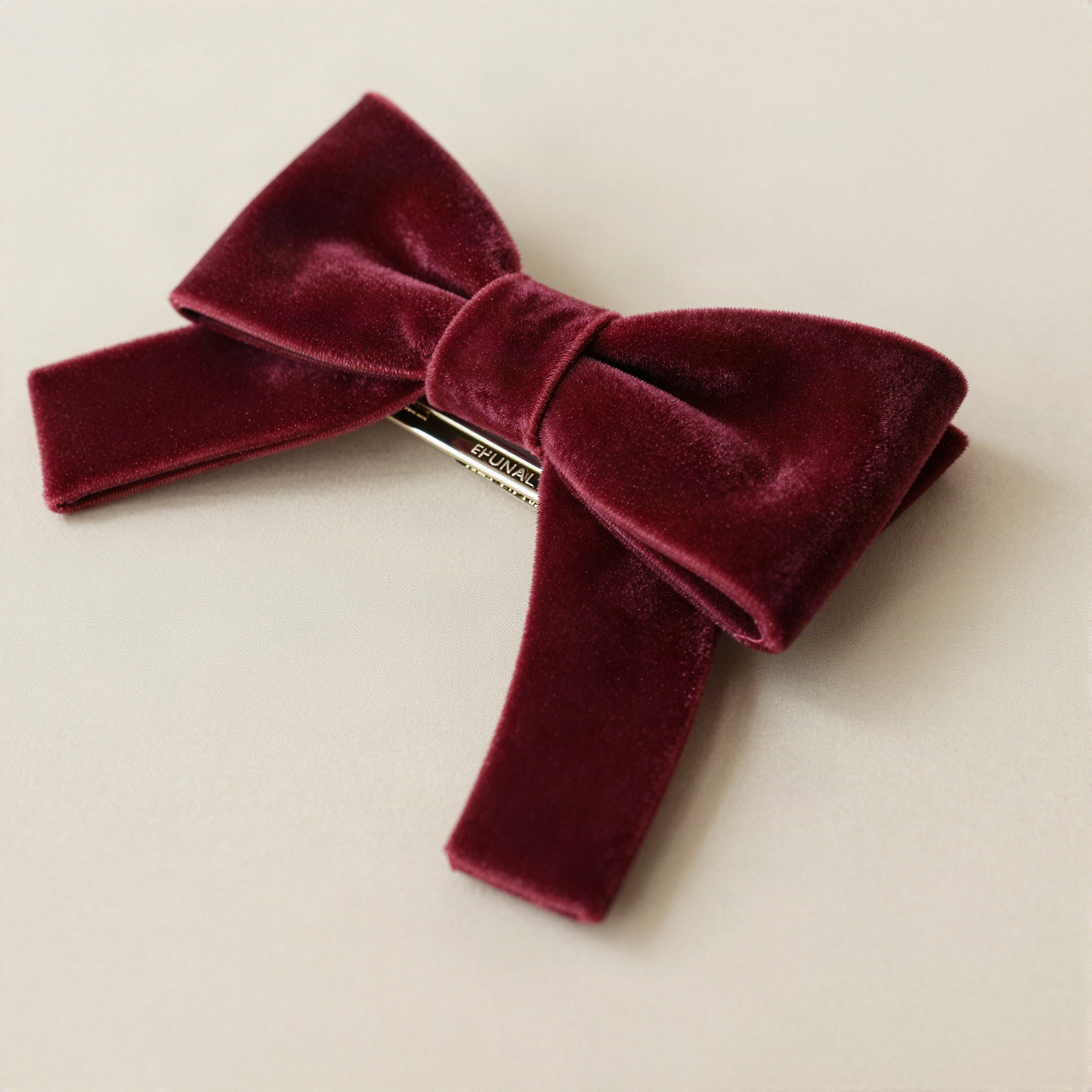 Velvet Bow Barrette