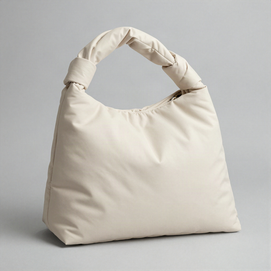 Ruched Cloud Puffer Shoulder Bag